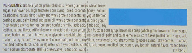 Quaker Yogurt Chewy Granola Bar, Strawberry, 5 Bars , net weight 6.1 ounce (Pack of 6) (Packaging may vary)