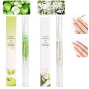 Meschett 2PCS Cuticle Oil Pens for Nail Care,Cuticle Revitalizer Oil Pen with Soft Brush,Cuticle Oil to Prevent Nail Cracking and Dry (Peach & Strawberry Flavor)