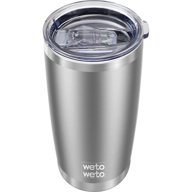 WETOWETO 20oz Tumbler, Stainless Steel Vacuum Insulated Coffee Travel Mug, Double Wall Powder Coated Insulated Coffee Mug Travel Mug with Lid Thermal Cup for Outdoor (Navy Blue, 1 Pack)