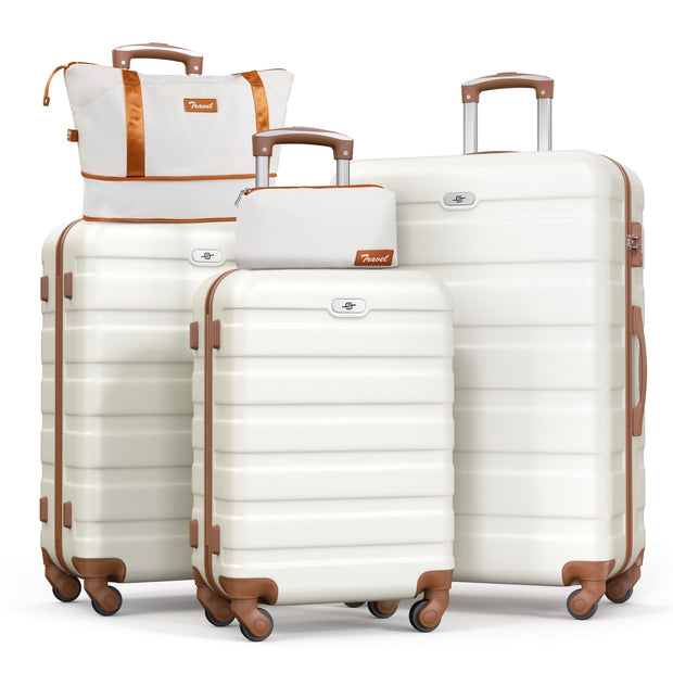 Suitour Luggage 3 Piece Sets Hard Shell Luggage Set with Spinner Wheels, TSA Lock, 20 24 28 inch Travel Suitcase Sets, Cerulean Blue