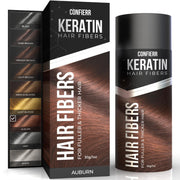 Keratin Hair Fibers for Men & Women - Fill In Fine or Thinning Hair, Instantly Thicker, Fuller Looking Hair (Black, 15g)