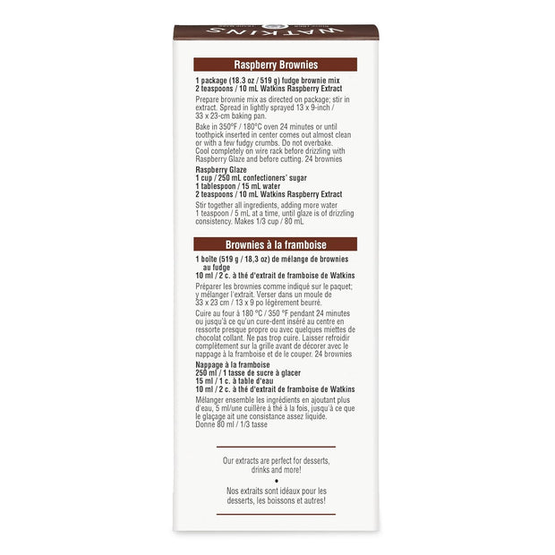 Watkins Raspberry Extract with Other Natural Flavors, 2 oz. Bottles, Pack of 6 (Packaging May Vary)