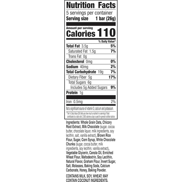 Nature Valley Peanut-Free Chewy Granola Bars, S'mores, Made in a Peanut Free Facility, 5 Bars, 4.6 oz