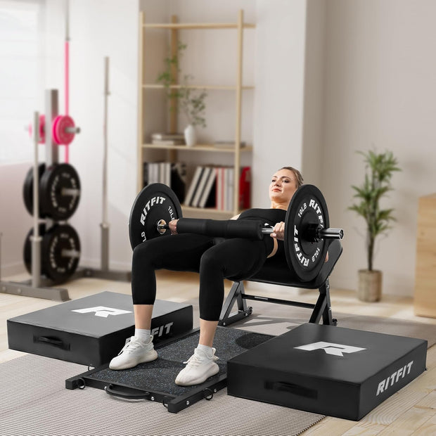 RITFIT Olympic Barbell 4ft/4.8ft/6ft - 2 Inch Weight Bar for Strength Training, Weightlifting, Squat, Deadlift, Bench Press, Curl, Overhead Press - 350lbs/500lbs Capacity