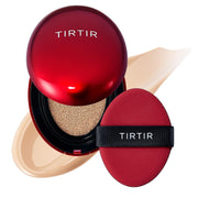 TIRTIR Mask Fit Red Cushion Foundation | Full coverage, Weightless, Skin fit, Satin Glow Finish, Korean Makeup, beauty, Tattoo cover up, Buildable (#29N Natural Beige, 0.63 Fl Oz)