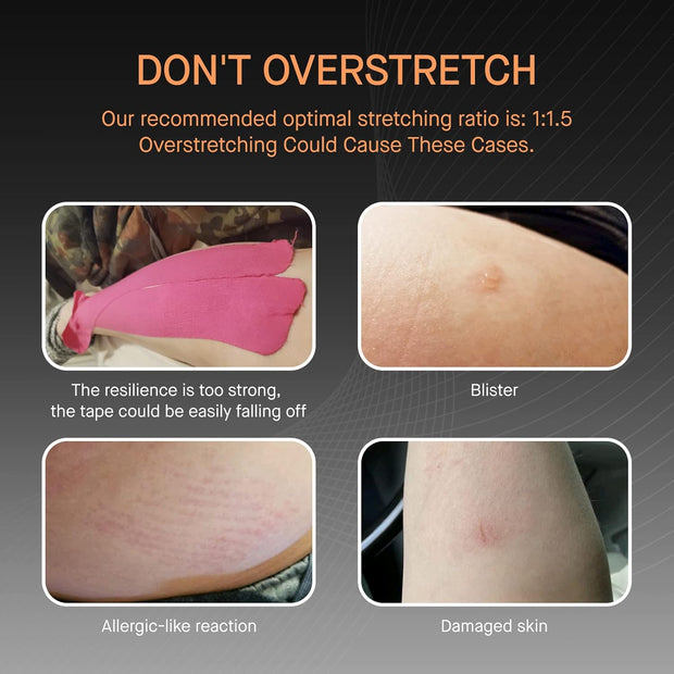 OK TAPE Kinesiology Tape, Regular Original Cotton Elastic Athletic Tape for Support and Recovery, Sports Tape, 2in×16.4ft Uncut Roll - Pink