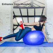 joyibay Cardio Drumming Equipment Set, Fitness Balance Ball with Pump & 3.2oz Cardio Drumming Sticks, Aerobic Exercise Ball for Workouts, Stability, Pilates, Yoga, Pregnancy Gymnastics