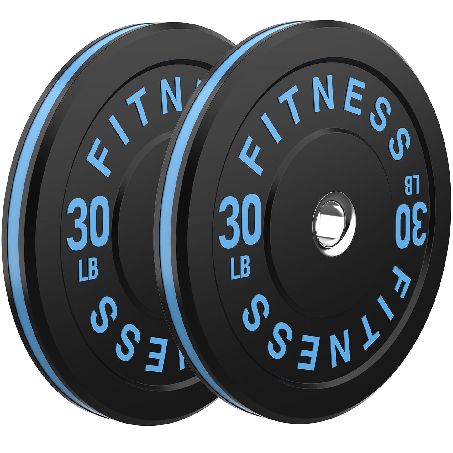 2 Inch Bumper Plates，10-500lbs，Barbell Rubber Olympic Weight Plates Set for Home Gym, Strength Training & Weight Lifting, Multiple Options Colors