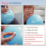 Small Exercise Ball, 9 Inch Mini Pilates Ball, Anti Burst and Slip Resistant Mini Yoga Ball for Stability, Fitness, Physical Therapy, Stretching & Core Strength Workout at Home Gym & Office