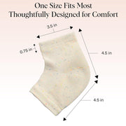 Kitsch Moisturizing Socks for Cracked Heel Treatment – Reusable Spa Socks for Women & Men with Insulated Gel Lining - Overnight Heel Socks for Dry Cracked Feet, Hydrating, Open-Toe Design - 1 Pair