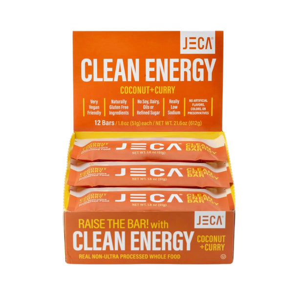JECA® Almond Dates Energy Bars - Plant-Based Snack with Oats, Almonds, Dates, Peanuts, & Organic Agave Nectar - Vegan, Gluten-Free, Non-GMO - Natural Ingredients - Chewy Texture - 1.8 oz, 12-Pack