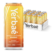 Yerbaé Energy Seltzer - Variety Performance Pack. No Sugar/Calories/Carbs. Energized by Yerba Mate Naturally Caffeinated Plant-Based, Healthy Alternative to Coffee/Sugary Sodas, Pack of 12, 12oz cans