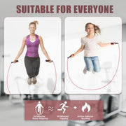 Jump Rope for Women & Men Adjustable Length Cotton Skipping Rope for Adults & Kids Workout Equipment for Weight Loss, Cardio, Boxing & Fitness Suitable for Home, Gym & School Use