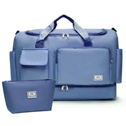 Small Gym Bag for Women, Travel Duffle Bag Carry On Weekender Bag with Shoe Compartment