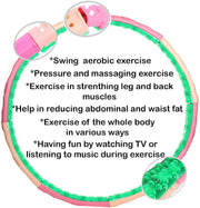 Weighted Fitness Hoop – 3.1kg (6.83lb) Cushioned Exercise Ring for Waist & Core Training, Soft EVA Foam Padding, Detachable 8-Section Design, Home Workout Equipment Made in Korea