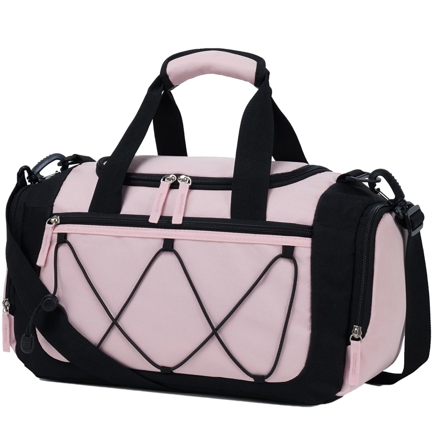 Vorspack Gym Bag for Men - 21 Inches Duffle Bag for Travel Lightweight Duffel Bag with Shoe Compartment Personal Item Travel Bag Weekender Bag for Travel Sports Gym - Black