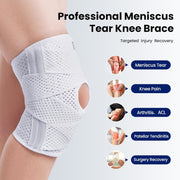 Knee Brace for Meniscus Tear, Knee Pain, Adjustable Breathable Knee Support with Side Stabilizers for Knee Pain Arthritis Recovery Joint Support, Women and Men