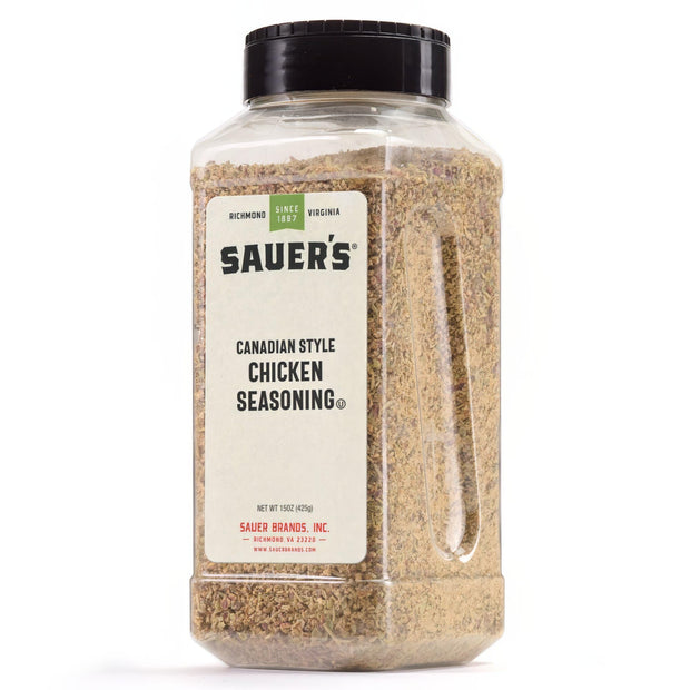 Sauer's Whole Black Pepper | 1 Pound Canister | Foodservice