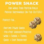 simplyFUEL Whole Food Protein Balls with Probiotics - Peanut Butter Honey Almond Snacks - 8g Protein Snack - Gluten Free Energy Balls