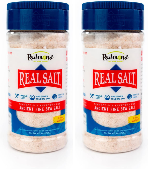 Redmond Real Sea Salt - Natural Unrefined Gluten Free Fine, 10 Ounce Shaker (1 Pack)