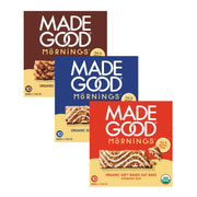 MadeGood Mornings Soft Baked Breakfast Bars, Chocolate Chip, 1.06 Oz (30 Count) Gluten Free Snacks