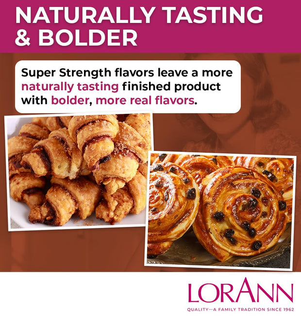 LorAnn Oils Super Strength Flavoring - Used For Candy Making, Flavoring Extracts, Baking, Hard Candy, and Flavor Oils - Bold, Natural Flavors 4X Stronger Than Extracts - Cinnamon Roll, 1 fl oz