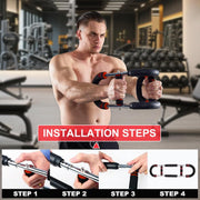 Mr Sculpt Gorilla Bar Twister Arm Trainer 40-90lb & 90-120lb Adjustable Chest Workout Equipment | Portable Power Twister Bar for Men | Home Gym Equipment | Arm & Forearm Strength Trainer