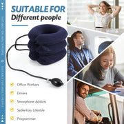 Neck Stretcher, Cervical Traction Device, Neck Traction Device, Neck Pain Relief, Adjustable Inflatable Neck Brace & Neck Stretcher Cervical Traction, Neck Decompression Home Use (Purple)