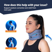 Wonder Care Neck Brace for Sleeping Cervical Collar Adjustable Neck Support Brace Relief Cervical Spine Pressure Ideal for Travel, Office Workers & Neck Injury Recovery, X-Large