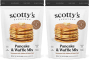 Scotty's Everyday - Keto Pancake and Waffle Mix - 1g Net carbs, 0g Added Sugar, Gluten-Free, High Fiber - No Nut Flours - 9.08oz, Pack of 1