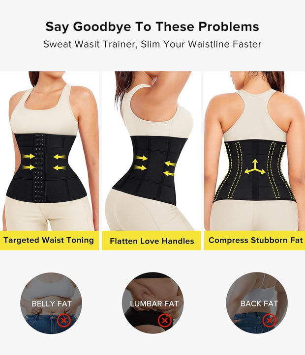 Junlan Waist Trainer for Women Shapewear - Tummy Control Waist Cincher Segmented Body Shaper