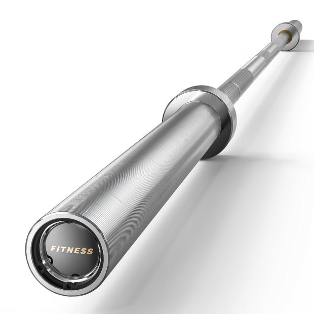 PAPABABE Olympic Barbell, 2-inch 45lb/35lb Weight Bar for Strength Training. 6.5ft/7ft Olympic Bar, 1000lb Plus Capacity, Chrome/Zinc Plating, knurled Grip for Bench Press Deadlift Squat