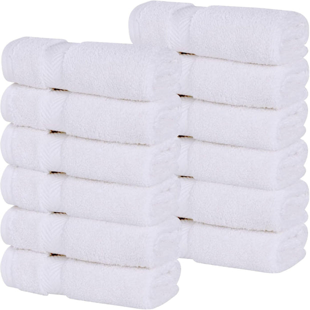 Superior Zero Twist 100% Cotton Bathroom Towels, Super Soft, Fluffy, and Absorbent, Premium Quality 6 Piece Towel Set with 2 Washcloths, 2 Hand Towels, and 2 Bath Towels, Coral