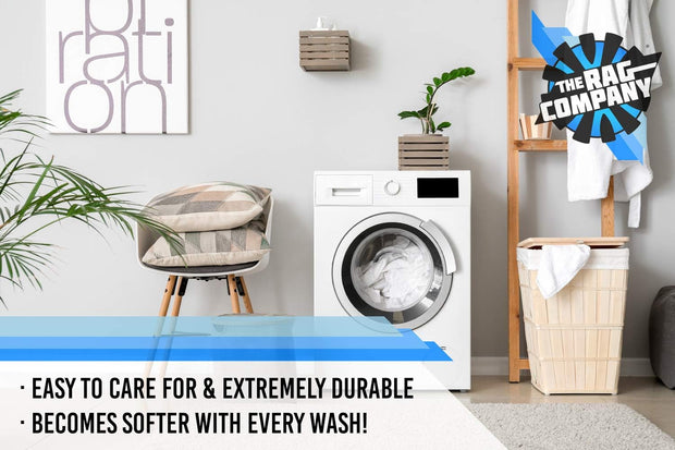 The Rag Company - Sport Towel - Gym, Exercise, Fitness, Sport, Ultra Soft, Super Absorbent, Fast Drying Premium Microfiber, 320gsm, 16in x 27in, White (3-Pack)