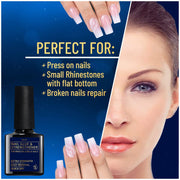 Valitic Strong Nail Glue and Strengthener - Quick Dry Brush On Gel for Long Lasting Nails - Adhesive Bond for False Nails - Strengthener for Nail Tips - 1 PACK