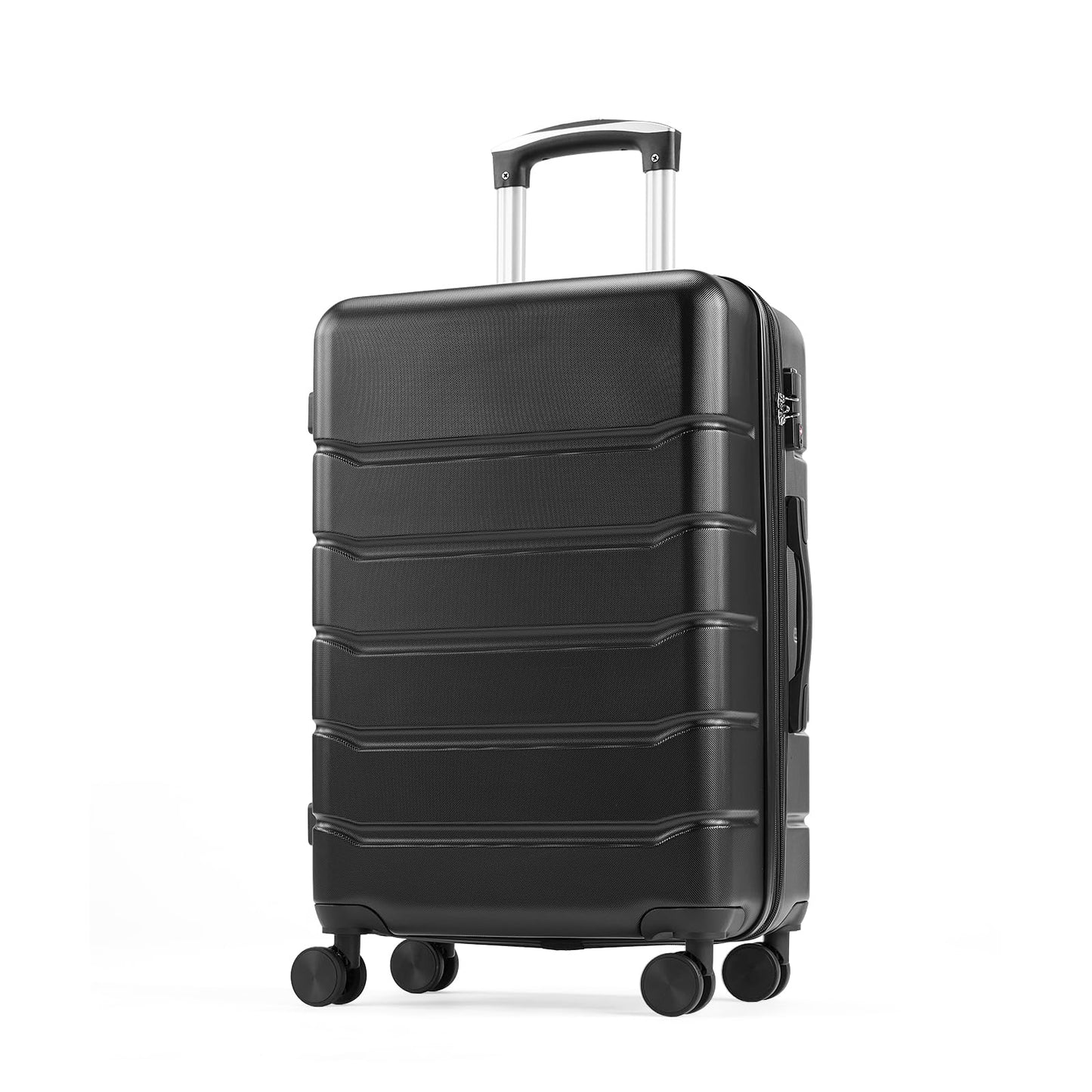 OLIXIS 3-Piece Luggage Set, 20/24/28 Inch Hardside Suitcases with Spinner Wheels, Lightweight ABS Hard Shell Travel Luggage, TSA Approved Lock, Expandable Carry-On & Checked Luggage–Blue