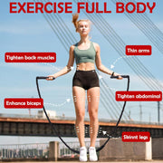 Jump Rope, Weighted Jump Rope for Men Women, 2.8lb Heavy Jumping Ropes for Fitness, Adult Skipping Rope for Home Gym Exercise, Improve Strength and Building Muscle Workout Equipment