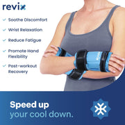 REVIX Wrist Ice Pack Wrap for Carpal Tunnel, Reusable Gel Ice Pack for Hand Relaxation, Cold Compress, Enhancing Comfort and Soothing Fatigue, 1Pack