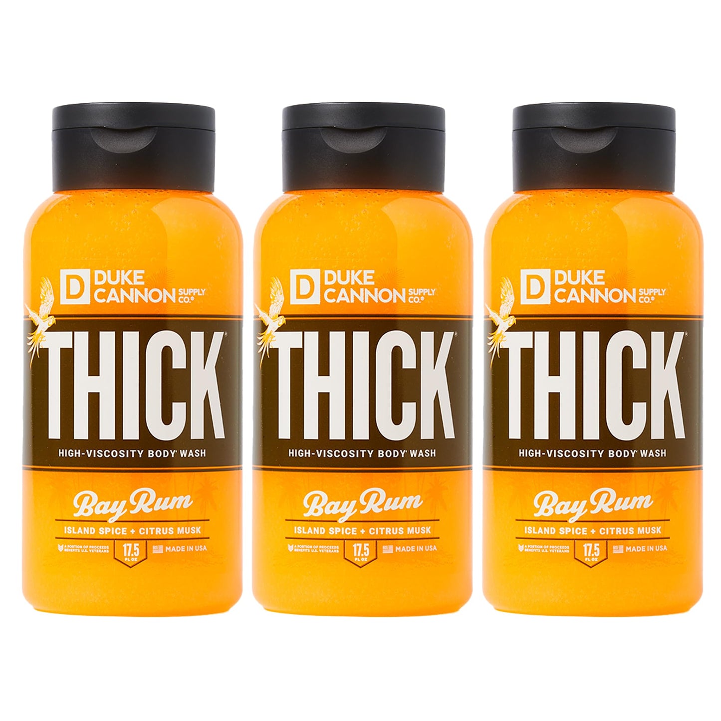 Duke Cannon Thick High Viscosity Body Wash - Sawtooth, Alpine Air and Cedarwood Scent, 17.5 oz (Pack of 3)