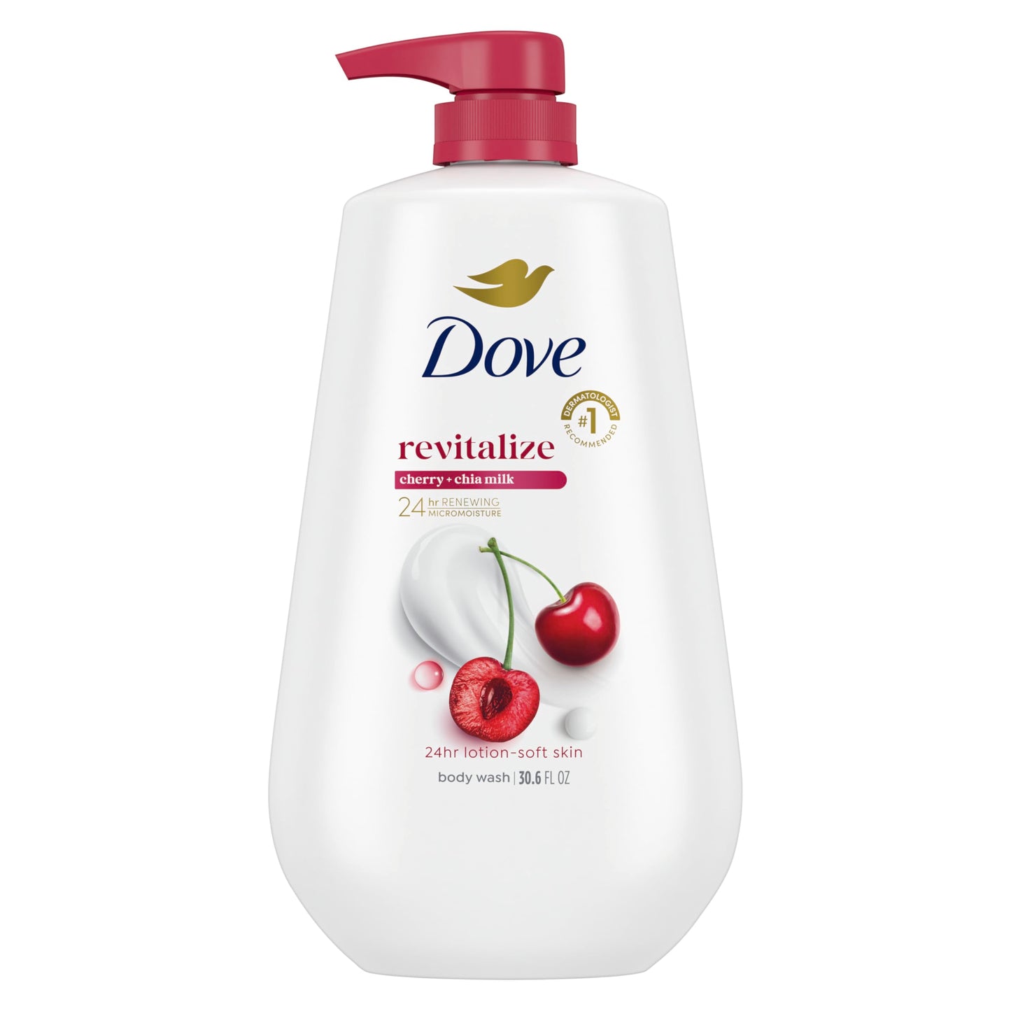 Dove Body Wash with Pump Pamper Shea Butter & Vanilla for 24hr Lotion-Soft Skin Moisturizing Skin Cleanser with No Sulfates No Parabens 30.6 oz