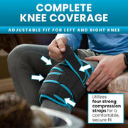 Vive Knee Ice Pack Wrap - Cold/Hot Gel Compression Brace - Heat Support Strap for Arthritis Pain, Tendonitis, ACL, Athletic Injury, Osteoarthritis, Women, Men, Running, Meniscus and Patella Surgery