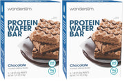 WonderSlim Protein Wafer Snack Bar, Variety Pack, 15g Protein, 5 Flavors, 0mg Cholesterol (5ct)