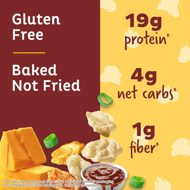 Quest Nutrition Protein Chips Variety Pack, BBQ, Cheddar & Sour Cream, Sour Cream & Onion, High Protein, Low Carb, 1.1 oz (Pack of 12)