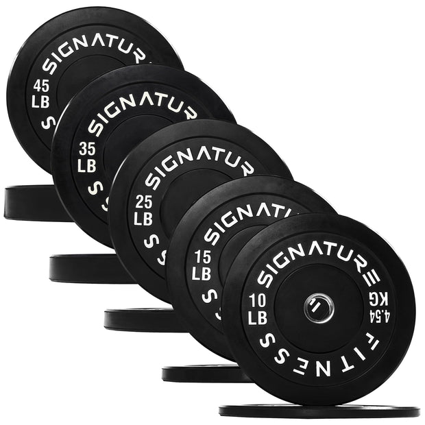 Olympic Bumper Plates Set, 2" Weight Plates for Strength Training & Weightlifting