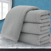 Towels for Bathroom - 100% Cotton | Lightweight | Thick | Soft, Quick Dry Towels, Bath Towel Set of 6 Large, 2 Bath 30"x56", 2 Hand 18"x28", 2 Washcloths 13"x13", Luxury Shower Towel Set, Aqua Teal