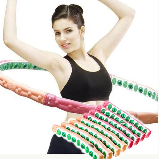 Weighted Fitness Hoop 2.5kg (5.5lb) –Health hoop Massage Exercise Ring for Core Training, Waist Slimming & Fat Burning – Home Workout Gear for Adults, Made in Korea