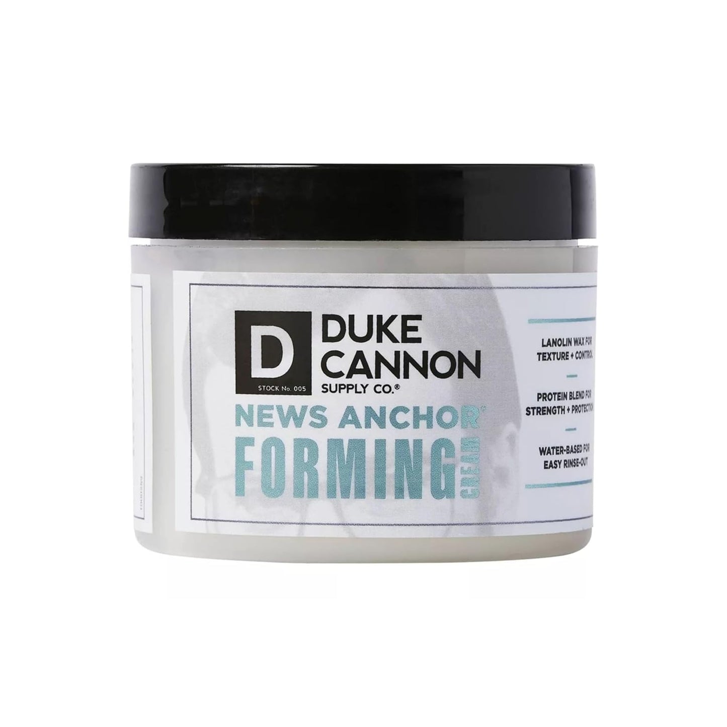 Duke Cannon Supply Co. News Anchor® Forming Cream - Medium to Strong Hold, Matte Finish, 4 oz. (Pack of 2)