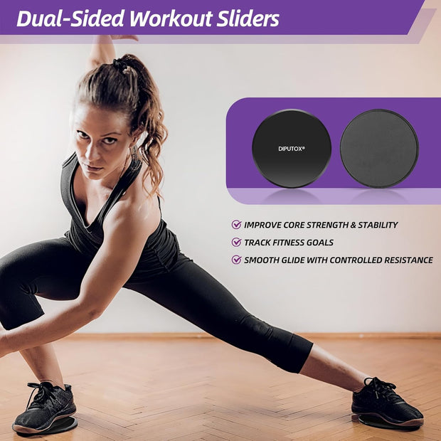 Pilates Ring Set – Pilates Kit for Home Workouts with Ball, Resistance Bands, Sliding Discs & Grip Socks, Portable Pilates Essentials Accessories for Women Beginners, 9 in 1 Pilates Equipment