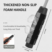 Weighted Jump Rope Nylon Adjustable - Tangle-Free Jump Rope for Women, Men, Kids, and Adults with Foam Handle, Rapid Speed with Ball Bearings, 360° Rotation Jumprope for Fitness, Training and Exercise