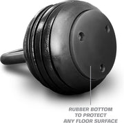 Tru Grit Fitness - Adjustable Kettlebell Weight Set - 20LB - Home Gym or Office Strength Training Equipment